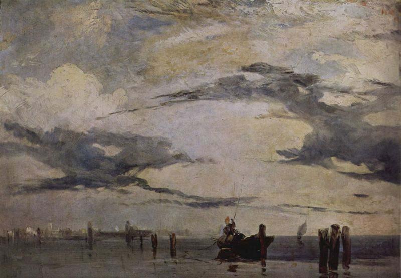 Richard Parkes Bonington View of the Lagoon Near Venice Germany oil painting art